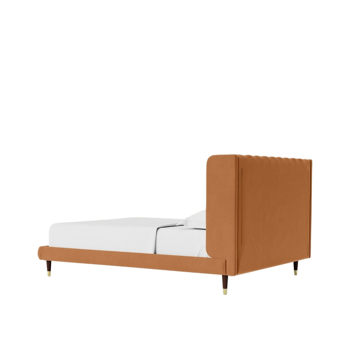 Kochi Upholstered Bed Without Storage In Suede