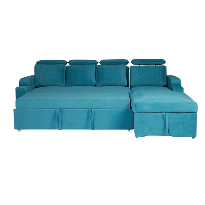 Titanium luxurious Sofa Cum Bed With Lounger