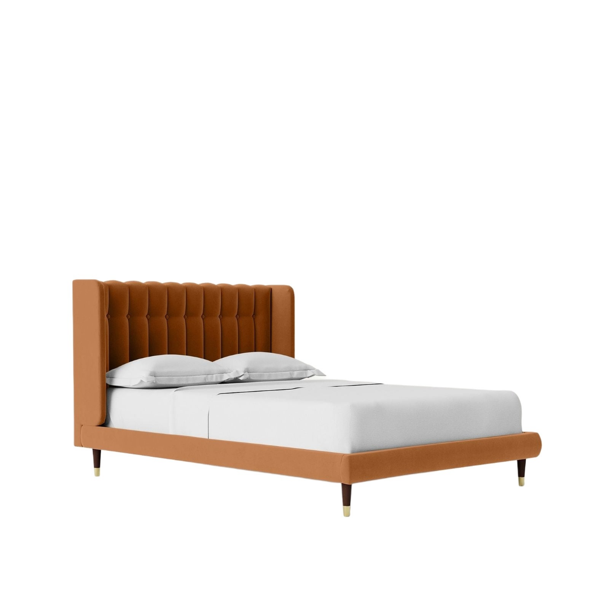 Kochi Upholstered Bed Without Storage In Suede