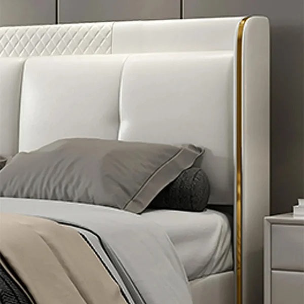 Galaxy Upholstered Bed Without Storage In Leatherette