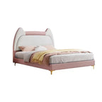 Kanzy Upholstered Kids Bed Without Storage In Suede