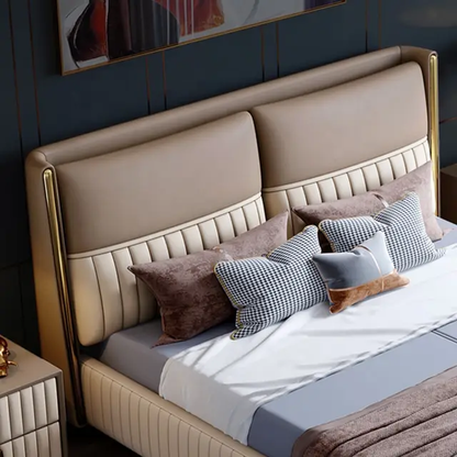 Dallas Slummber Upholstered Bed Without Storage In Suede