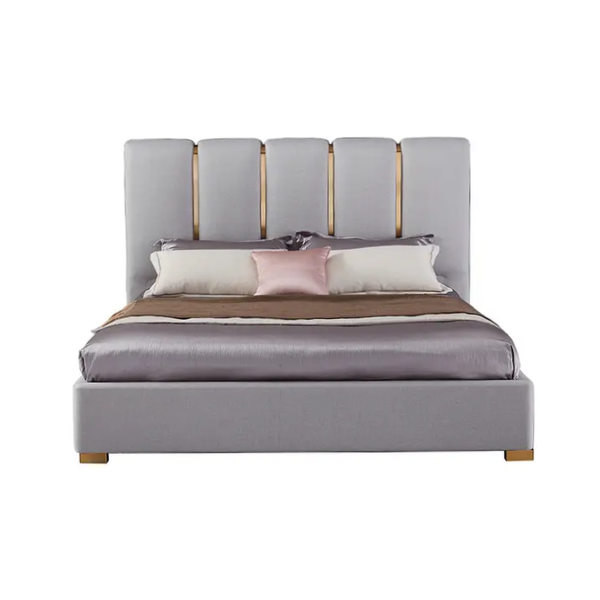 Defender Upholstered Bed Without Storage In Suede