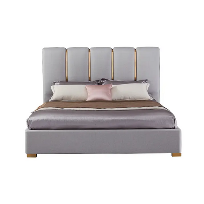 Defender Upholstered Bed Without Storage In Suede