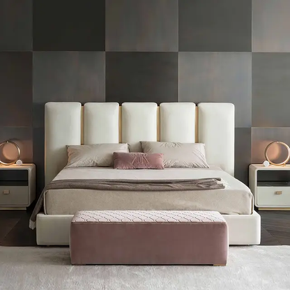 Defender Upholstered Bed Without Storage In Suede