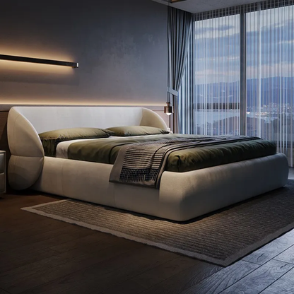 Angelou Upholstered Bed Without Storage In Suede