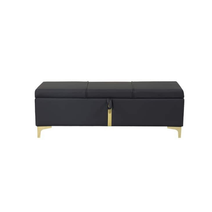 Elegant Upholstered Ottoman With Storage