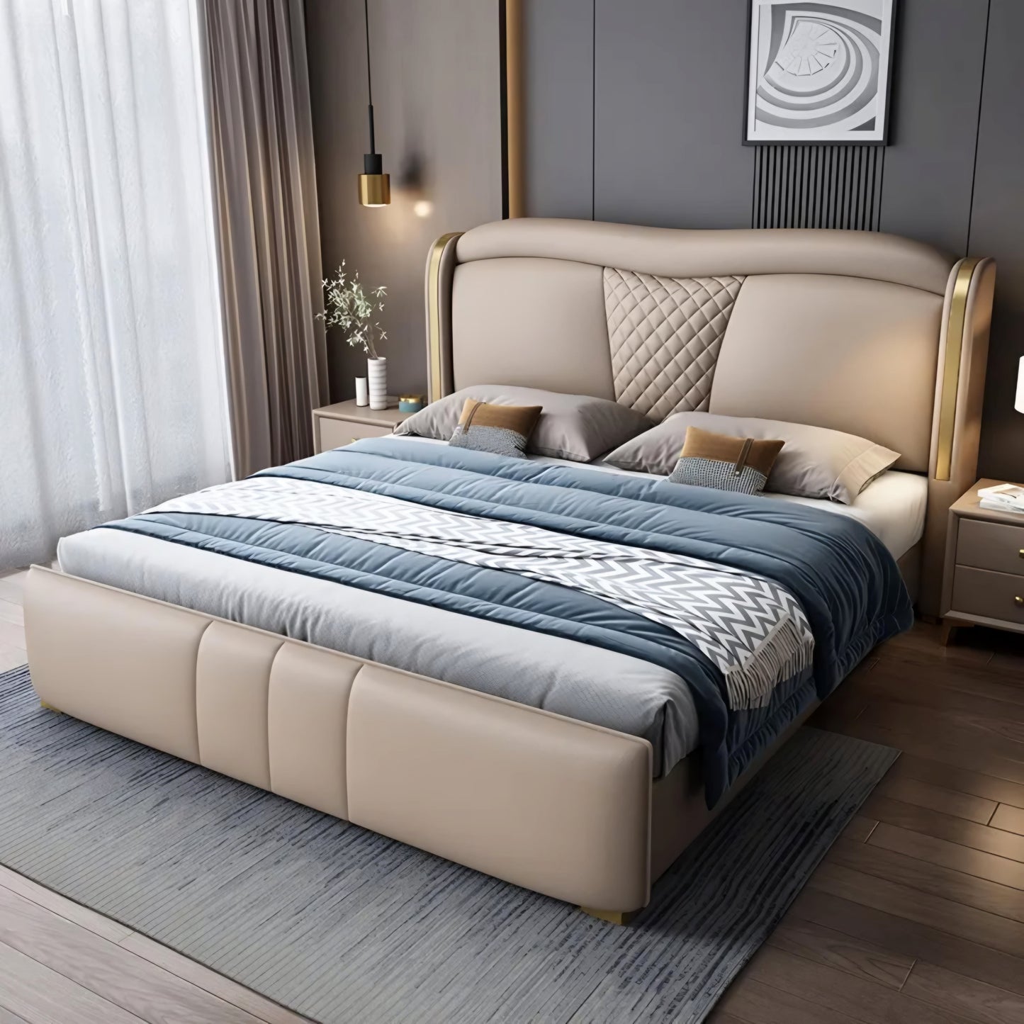 Meadow Upholstered Bed Without Storage In Fabric