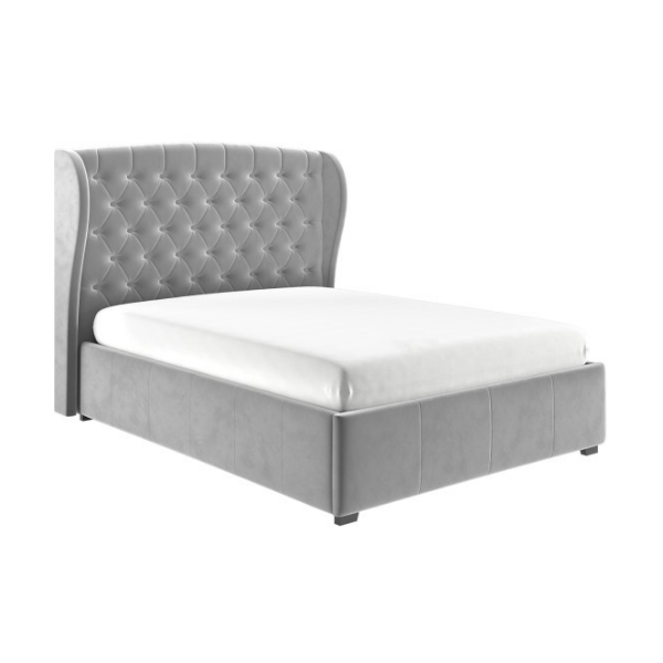 Kobe Upholstered Bed Without Storage In Suede