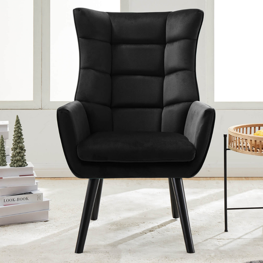 Zoby Wing Chair Premium Suede