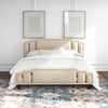Bahmas Upholstered Bed Without Storage In Suede