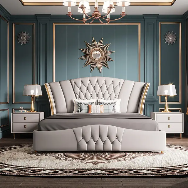 Hamlin Upholstered Bed Without Storage In Suede