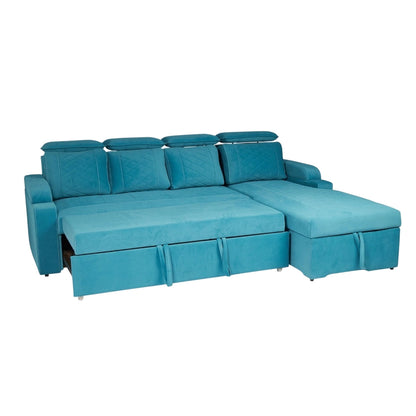 Titanium luxurious Sofa Cum Bed With Lounger