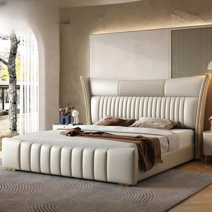 Samsun Upholstered Bed Without Storage In Fabric