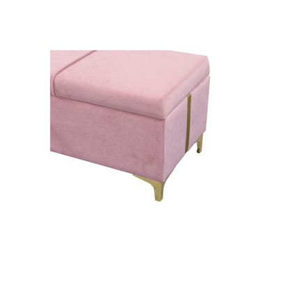 Elegant Upholstered Ottoman With Storage
