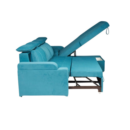 Titanium luxurious Sofa Cum Bed With Lounger