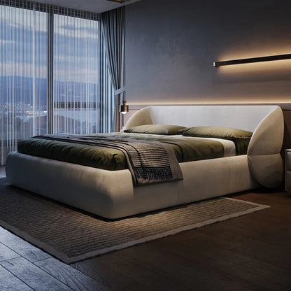 Angelou Upholstered Bed Without Storage In Suede