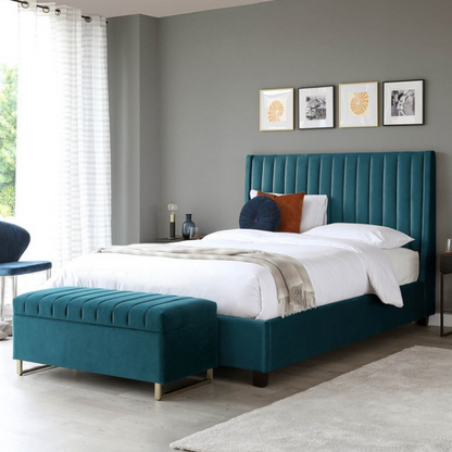 Wisdom Upholstered Bed Without Storage In Suede