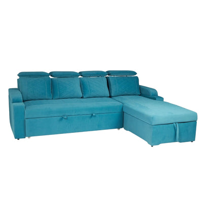 Titanium luxurious Sofa Cum Bed With Lounger