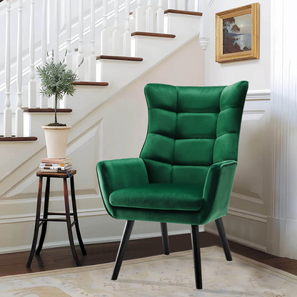 Zoby Wing Chair Premium Suede
