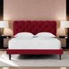 Becton Luxury Upholstered Bed Without Storage In Suede