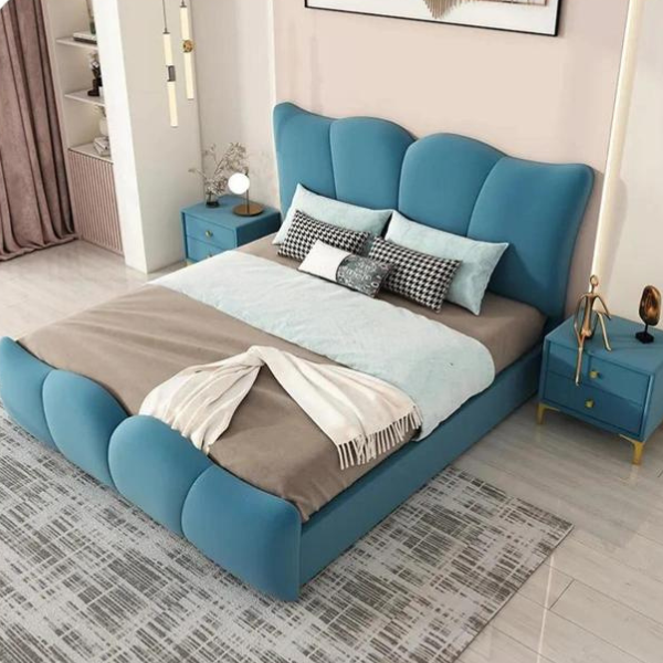 Lucius Upholstered Bed Without Storage In Suede