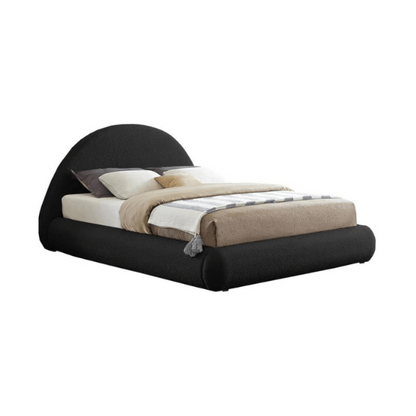 Luna Upholstered Bed Without Storage In Towel Suede Fabric