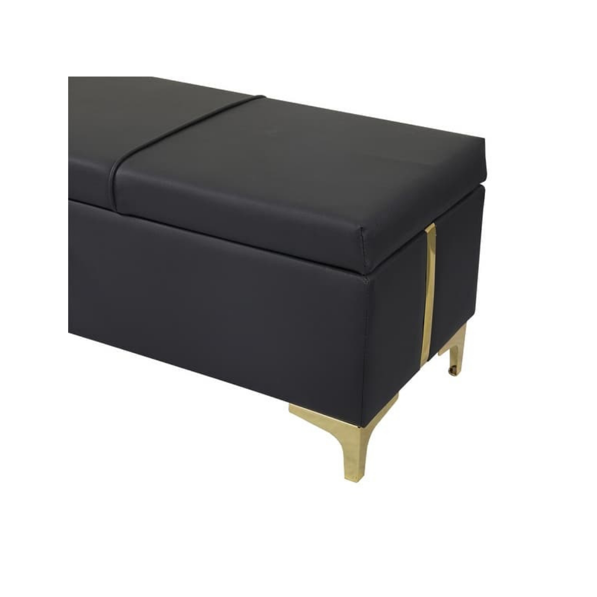 Elegant Upholstered Ottoman With Storage