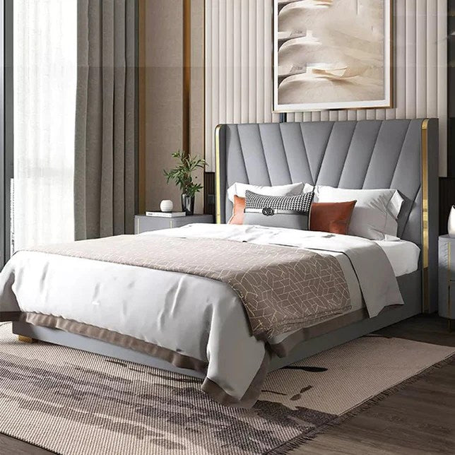 Albris Upholstered Bed Without Storage In Suede