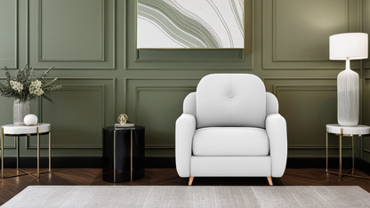 Scott 1 Seater Leather Sofa