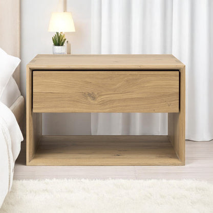 Bon Bedside Table  | Solid Walnut/Teak/Oak Wood | 2 Feet Length