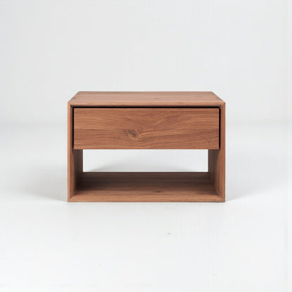 Bon Bedside Table  | Solid Walnut/Teak/Oak Wood | 2 Feet Length