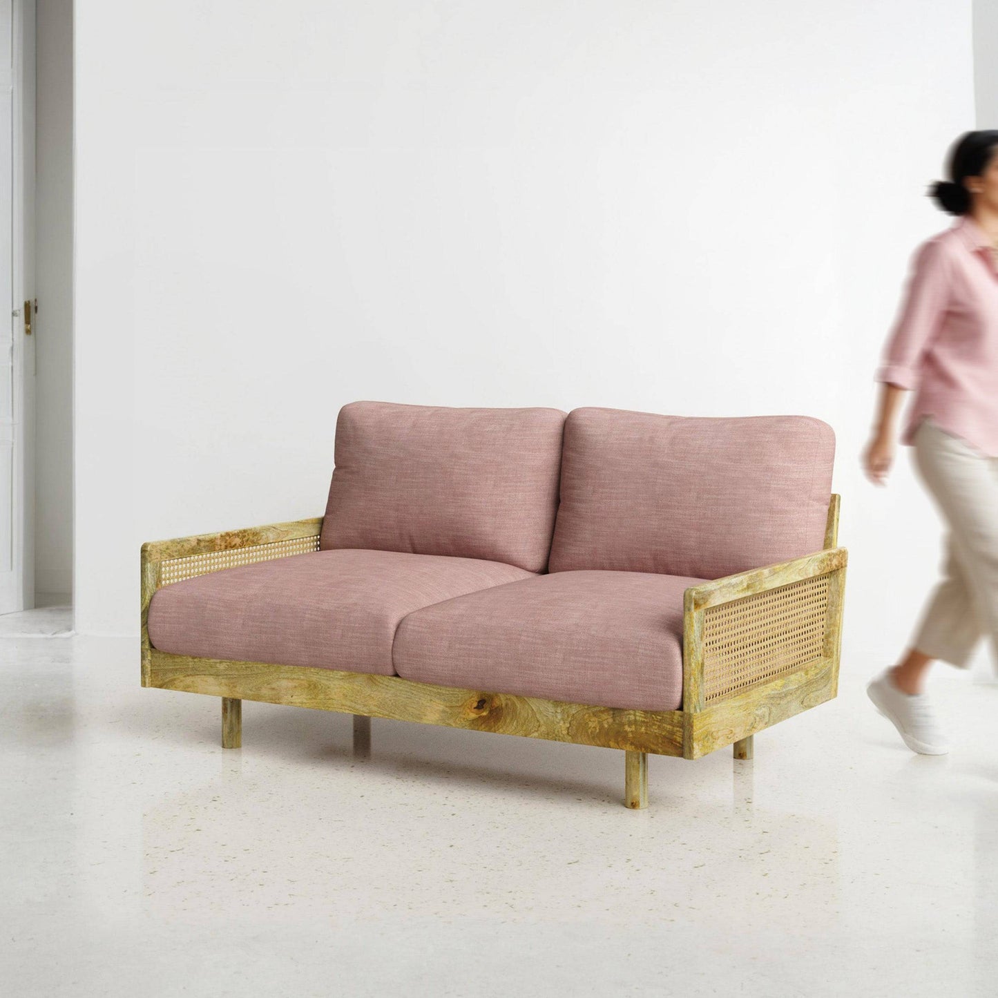 Ramon Rattan 2 Seater Sofa - 61"