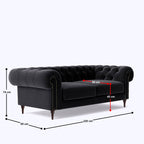 Chesterfield 3 Seater Sofa - 86.6"