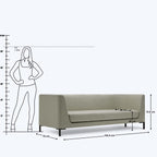 Seth Box Sofa - 2.5 Seater - 64"