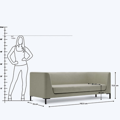 Seth Box Sofa - 2.5 Seater - 64"