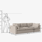 Setter 4 Seater Sofa - 99"