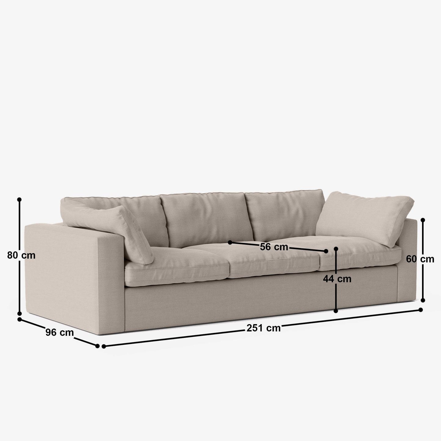 Setter 4 Seater Sofa - 99"