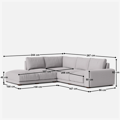 Derek L Shape Sofa