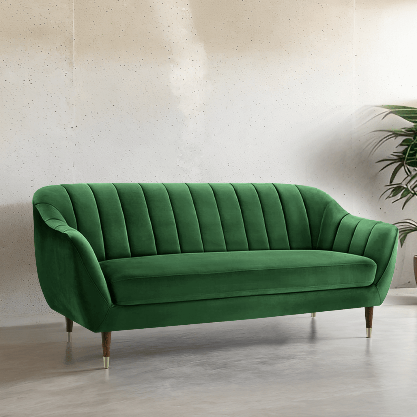 Emily Flared Arm 3 Seater Sofa - 72"