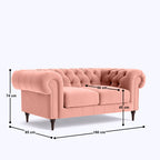 Chesterfield 2 Seater Sofa - 71"
