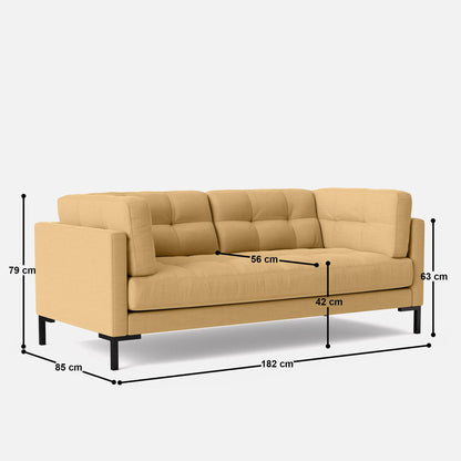 Roman 3 Seater Sofa - 72"