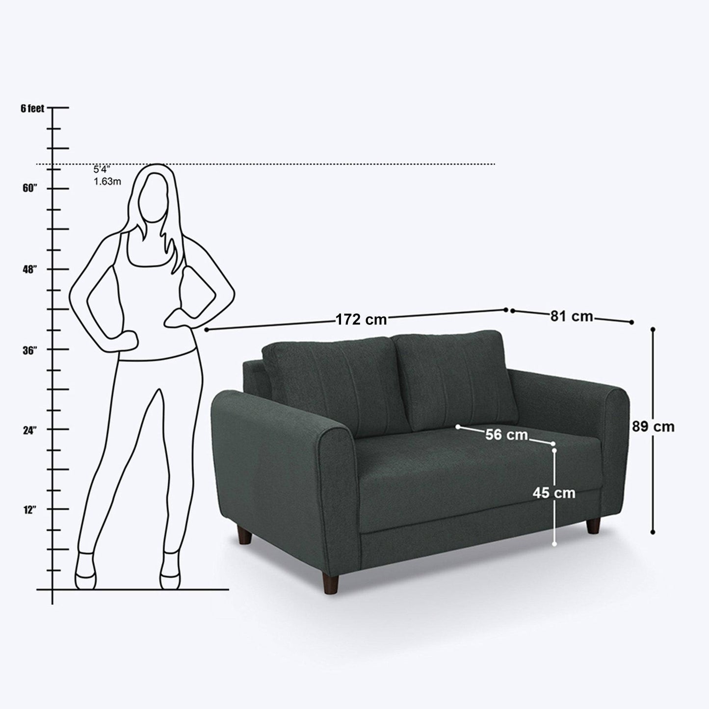 Emmeline 2 Seater Sofa - 68"