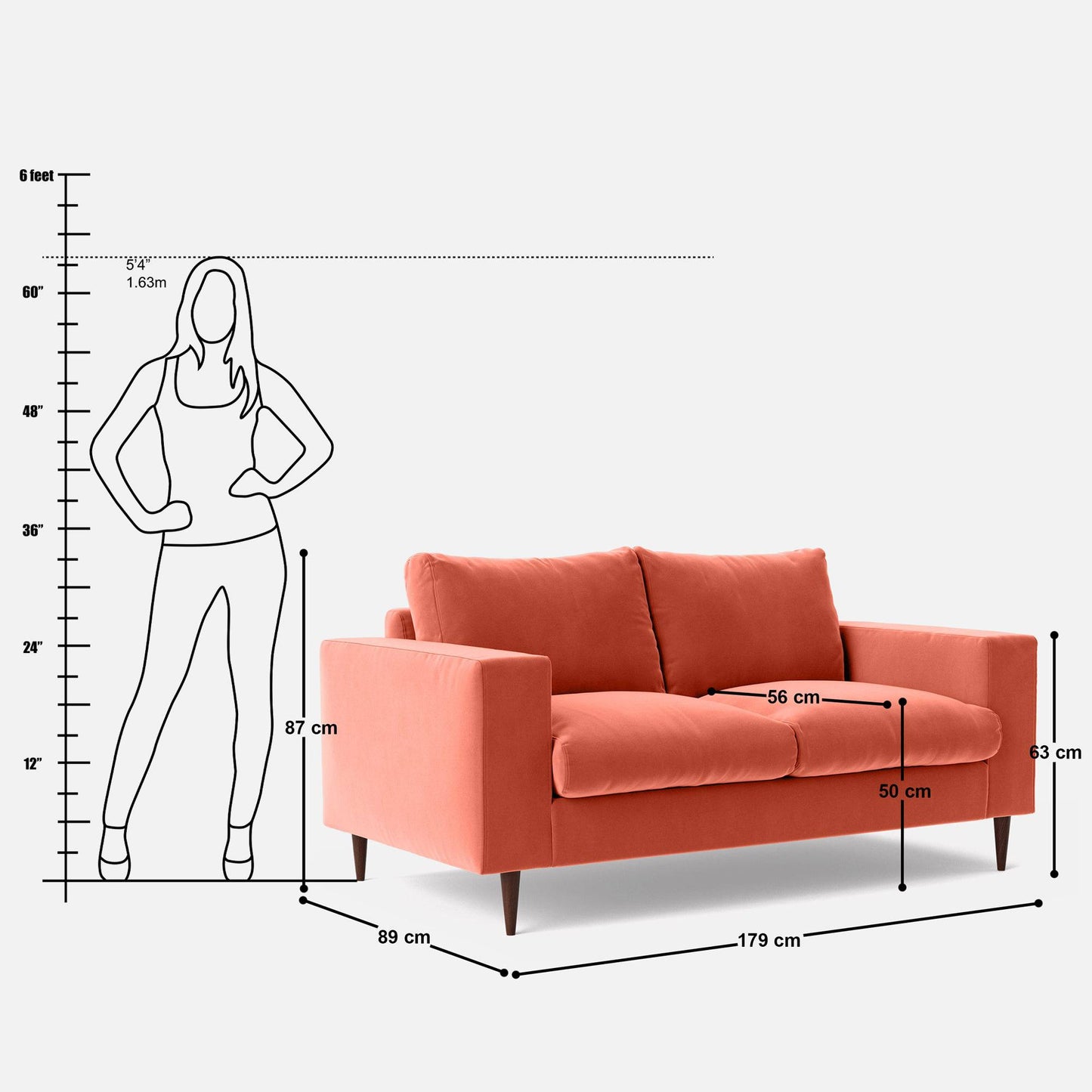 Everton Large 2.5 Seater Sofa - 70"