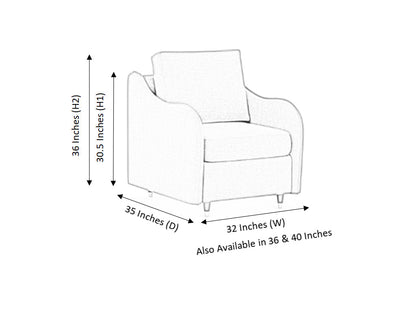 Spirit 1 Seater Fabric Sofa