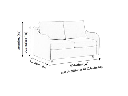 Spirit 2 Seater Artificial Leather Sofa