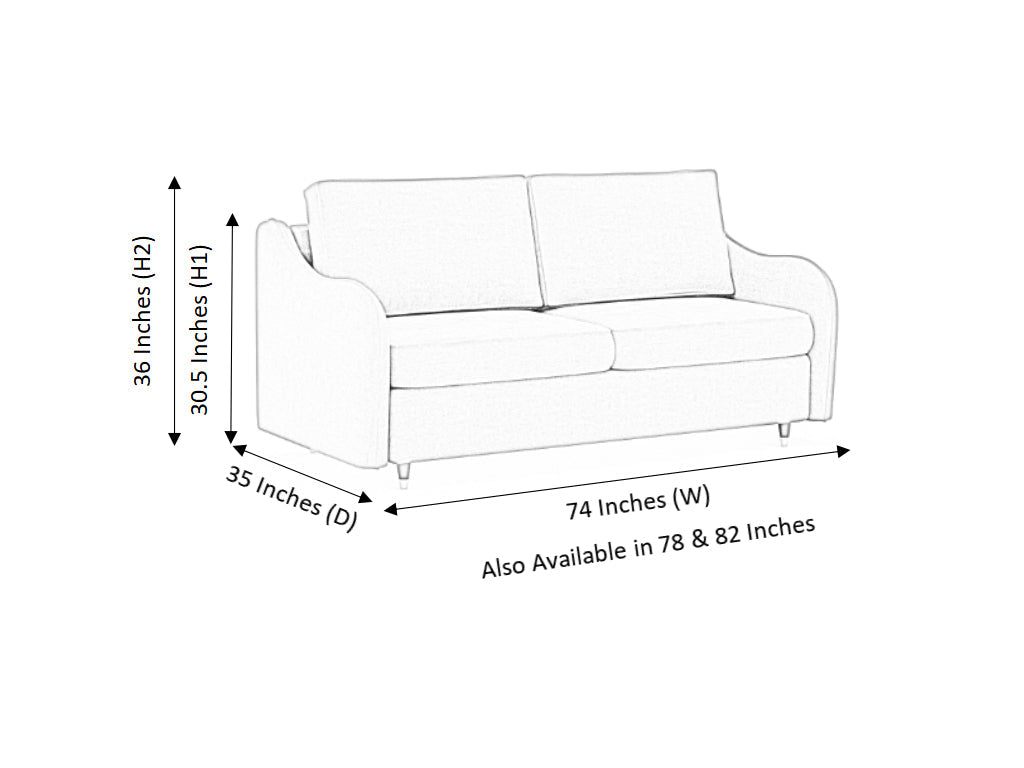 Spirit 3 Seater Artificial Leather Sofa