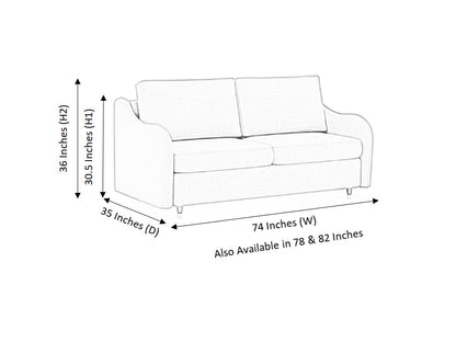 Spirit 3 Seater Artificial Leather Sofa