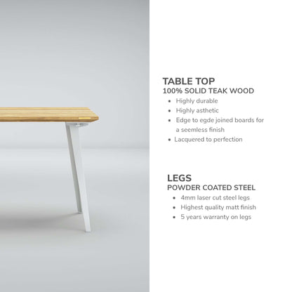 Takeshi Desk (4x2 feet) - Solid Teak Wood (Sagwan)