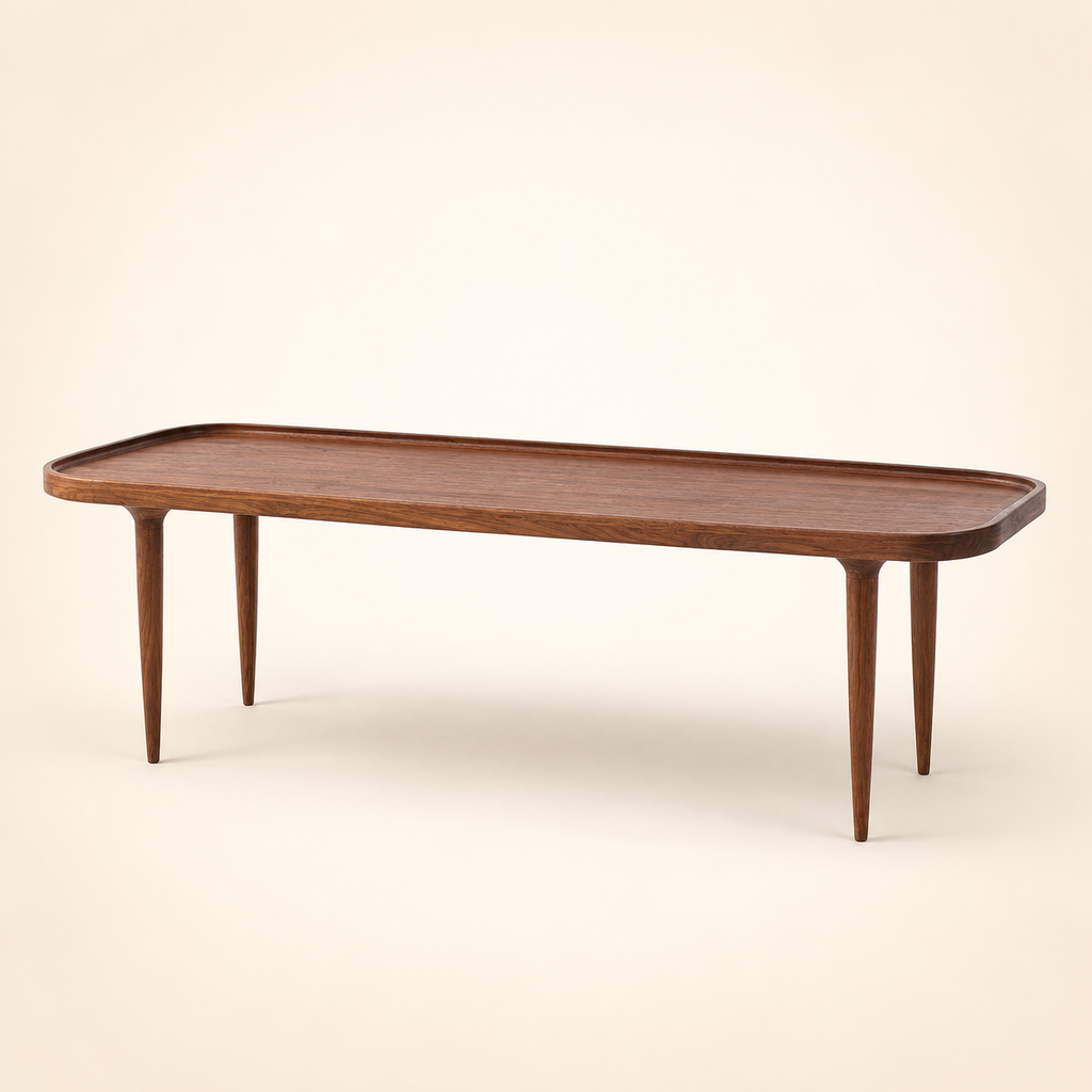 Summer Large Coffee Table - rear three-quarter construction view